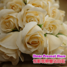 DearPresent 香皂玫瑰花 23朵香檳色 浪漫長久保存紀念禮物